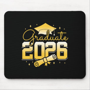 Graduate 2026 Graduation Cap Diploma Celebration Mouse Pad