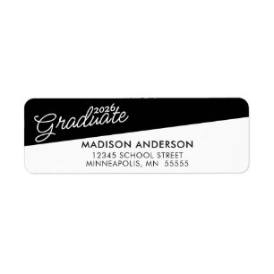 Graduate 2026 Handwriting Script Return Address