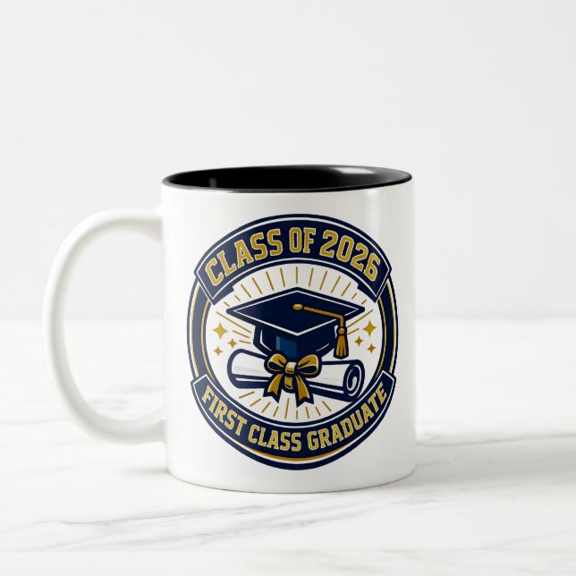 Graduate 2026 Personalized Coffee Mug  (Left)