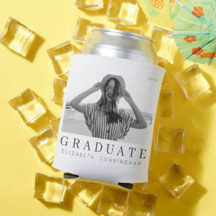 Graduate 20XX Modern Cool Simple Minimalist Photo Can Cooler