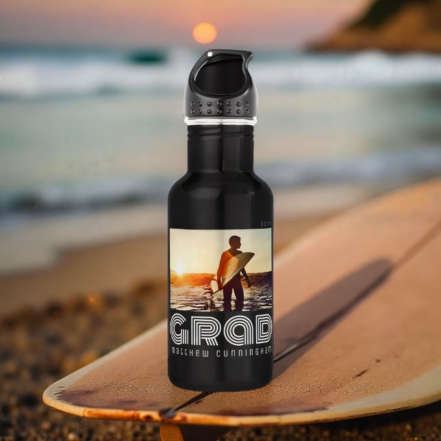 Graduate 20XX Retro Cool Simple Grad Year 532 Ml Water Bottle (Creator Uploaded)