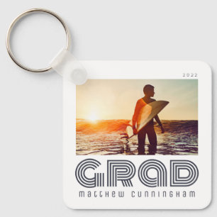 Graduate 20XX Retro Cool Simple Grad Year Keychain