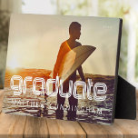 Graduate 20XX Retro Cool Simple Grad Year Plaque<br><div class="desc">This simple and modern design is composed of serif typography.  "GRAD" on a block of colour.</div>