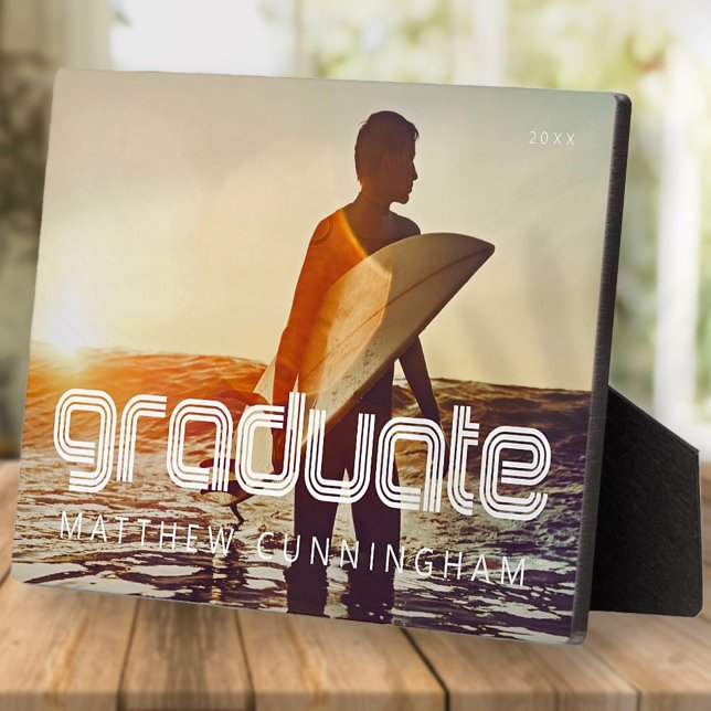 Graduate 20XX Retro Cool Simple Grad Year Plaque (Creator Uploaded)
