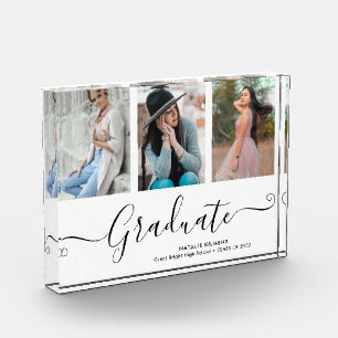 Graduate 3 Photo Collage Graduation Photo Block