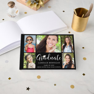 GRADUATE 5 Photo Collage Script Your Color Guest Guest Book