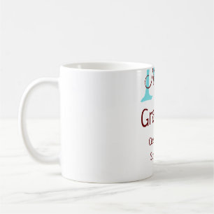 Graduate add name monogram green pink simple minim coffee mug