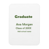 Graduate add name school name class of 20XX simple