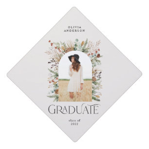 Graduate arch 1 photo terracotta botanical graduation cap topper