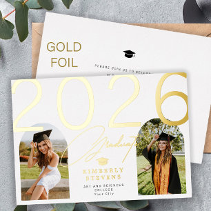 Graduate arch photo elegant 2026 graduation
