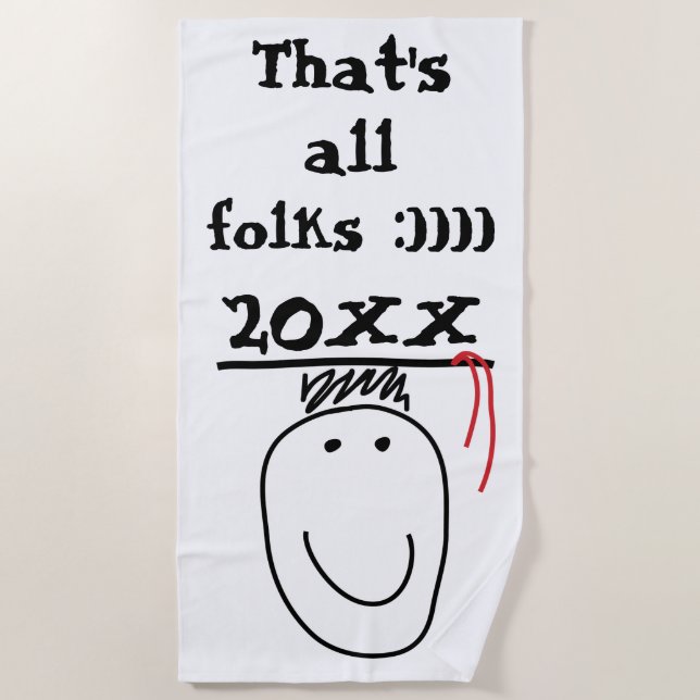 Graduate Beach Towel (Front)