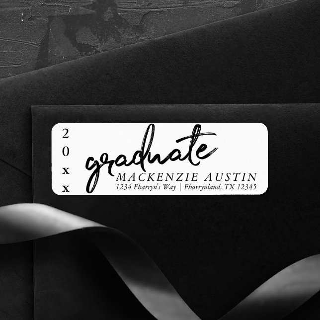 Graduate Black Script | Classic Keepsake with Year (Creator Uploaded)