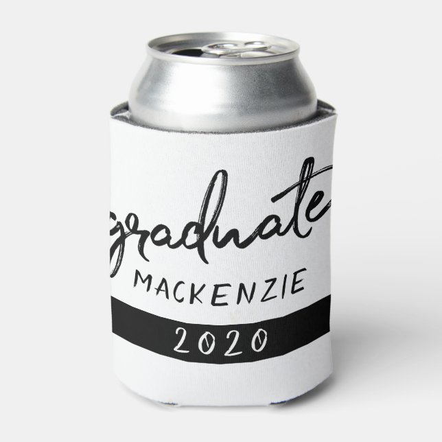 Graduate Black Script | Classic Keepsake with Year Can Cooler (Can Front)