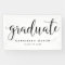 Graduate Black Script | Custom Background Colour