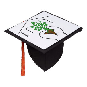 Graduate: Celebrate Every Step of Your Evolution Graduation Cap Topper