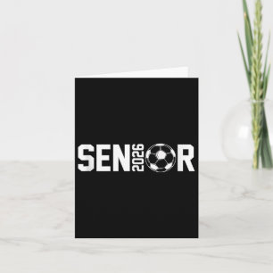 Graduate Cl Of 2026 Senior Soccer Player Graduatio Card