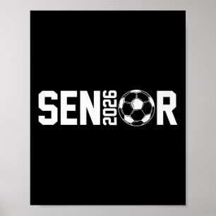 Graduate Cl Of 2026 Senior Soccer Player Graduatio Poster