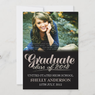 Graduate Class of 2013 Modern Typography Invite