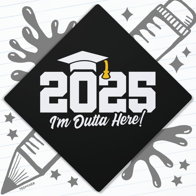 Graduate Class of 2025 Graduation Senior 2025 Graduation Cap Topper (Creator Uploaded)