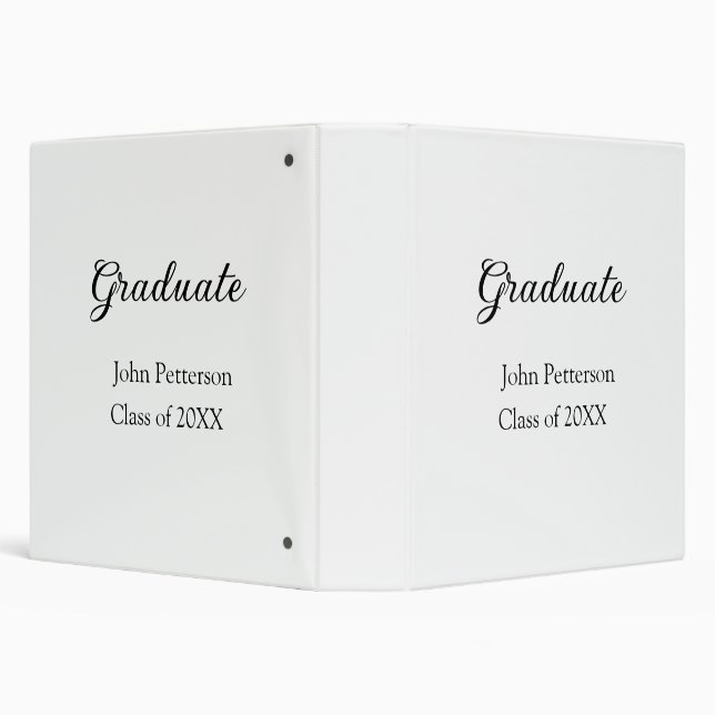 Graduate class of 20XX simple minimal graduation m Binder (Background)
