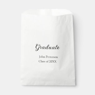 Graduate class of 20XX simple minimal graduation m Favour Bag
