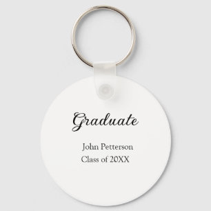 Graduate class of 20XX simple minimal graduation m Keychain