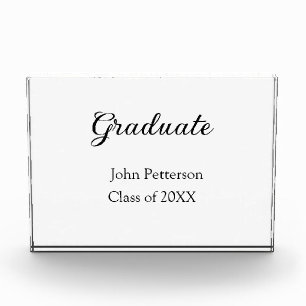 Graduate class of 20XX simple minimal graduation m Photo Block