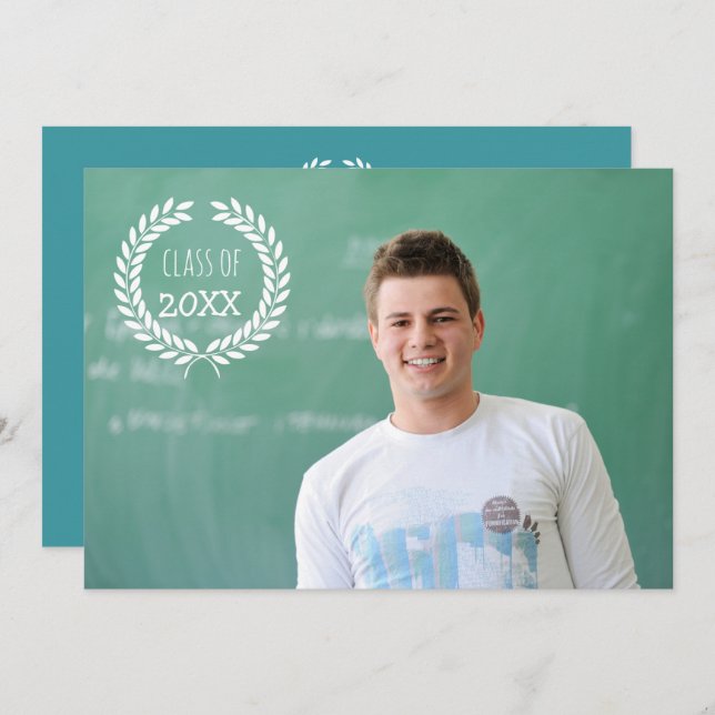 Graduate Class of Photo Invitations (Front/Back)