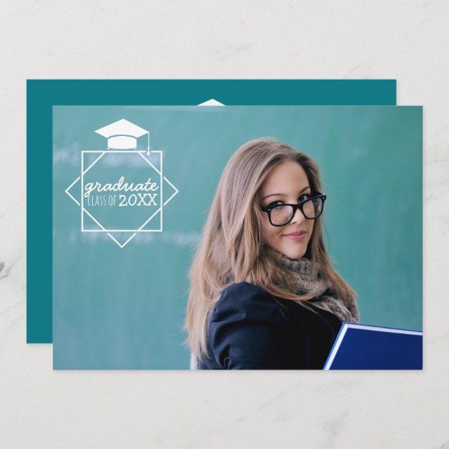 Graduate Class of Photo Invitations (Front/Back)