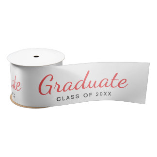 Graduate Class of Simple Modern Graduation Satin Ribbon