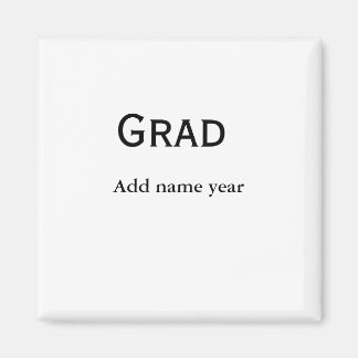 graduate congrats add name class of year magnet