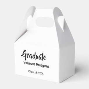 Graduate congratulations name date year class univ favor box