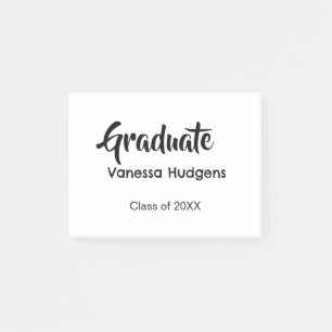 Graduate congratulations name date year class univ post-it notes