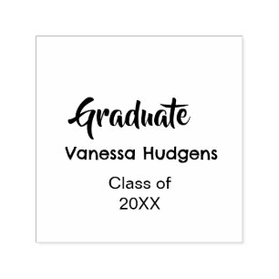 Graduate congratulations name date year class univ self-inking stamp