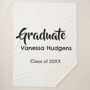 Graduate congratulations name date year class univ sherpa blanket