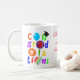 Graduate Congratulations Typography Coffee Mug