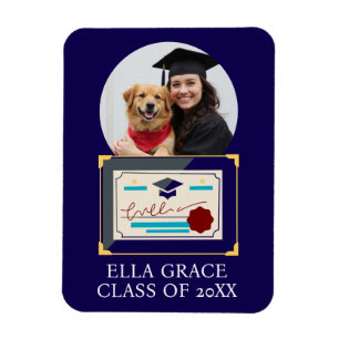 Graduate Custom Photo Graduation Frame Magnet