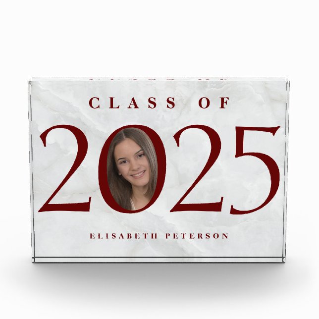 Graduate Custom Photo on Marble (Front)
