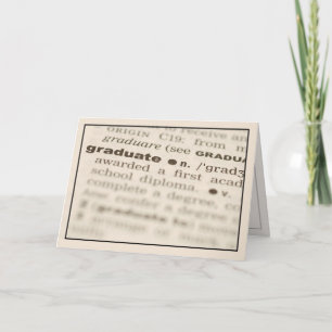 Graduate Definition Card