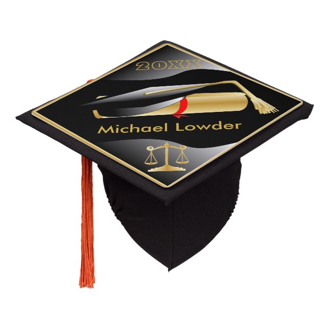 Graduate | Diy Year | Law School Graduation Cap Topper (Angled)