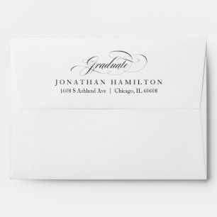 Graduate Elegant Calligraphy Graduation Envelopes