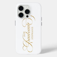 Graduate Elegant Gold Script Typography