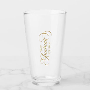 Graduate Elegant Gold Script Typography Glass