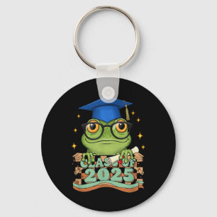 Graduate Frog Cl Of 2025 Kids Mens Womens Graduati Keychain