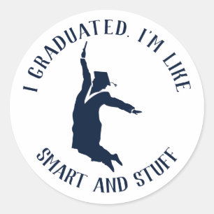 Graduate Gag Graduation 2024 Classic Round Sticker