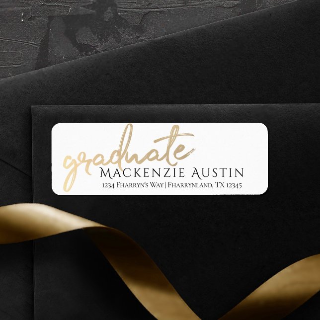 Graduate Gold Script | Elegant Hand-Lettered Brush (Creator Uploaded)