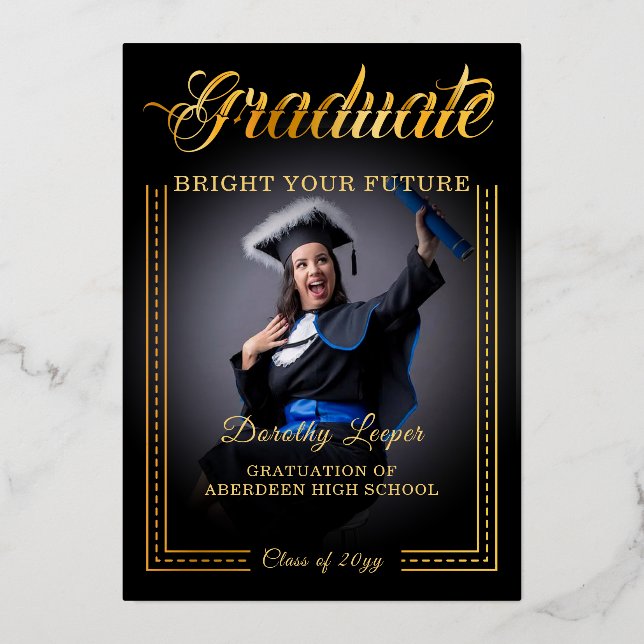 Graduate. Golden touch Brighten your future (Front)