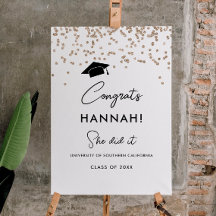 Graduate Grad Party Class of 2024 Signs