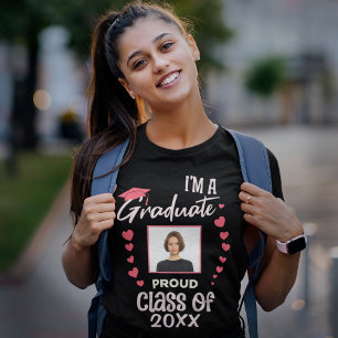 Graduate Grad Photo Graduation Class Custom T-Shirt