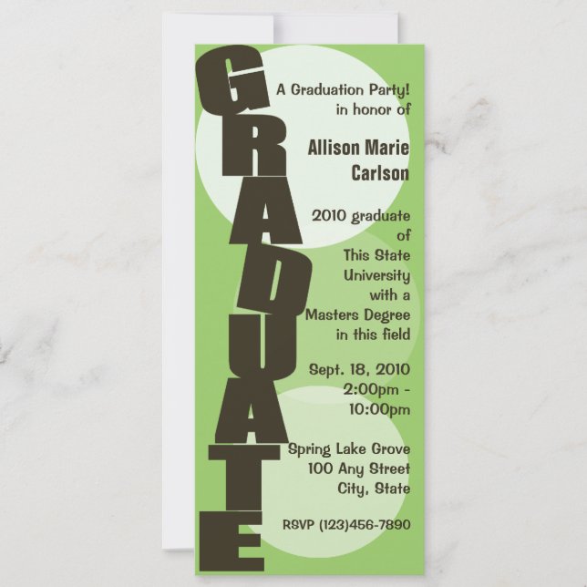 Graduate/ Graduation Announcement (Front)